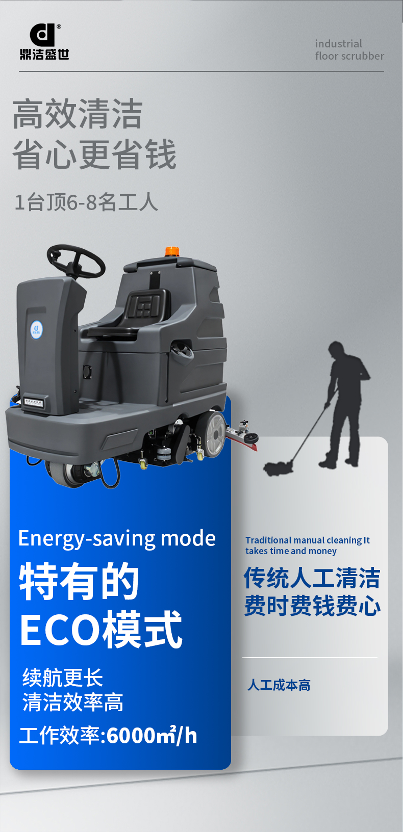 鼎潔盛世駕駛式掃洗一體機(jī)JM85MS67